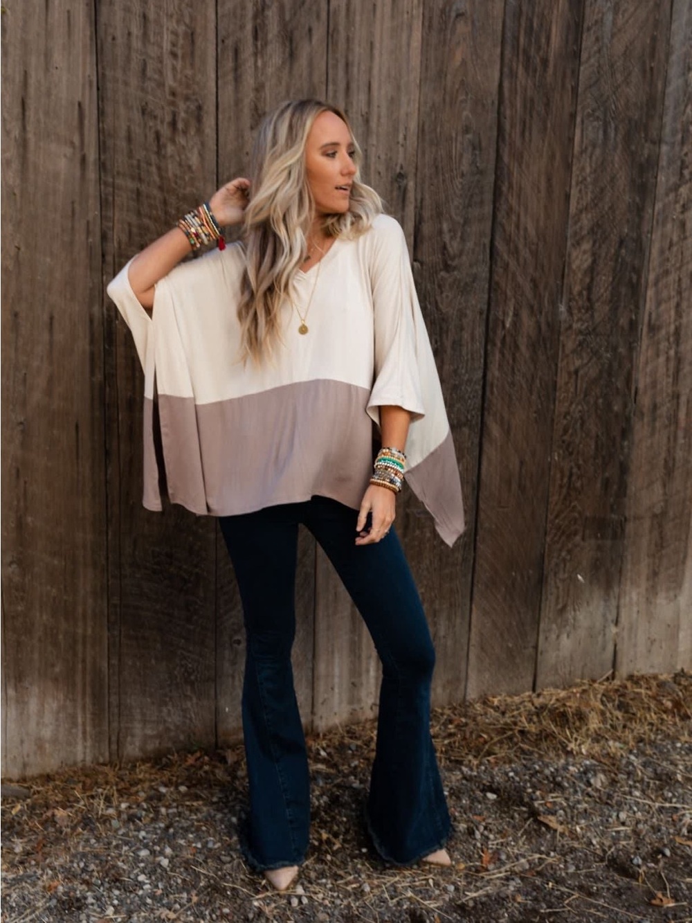 Three Bird Nest The Nest Coffee Sunsets V Neck Top Women S